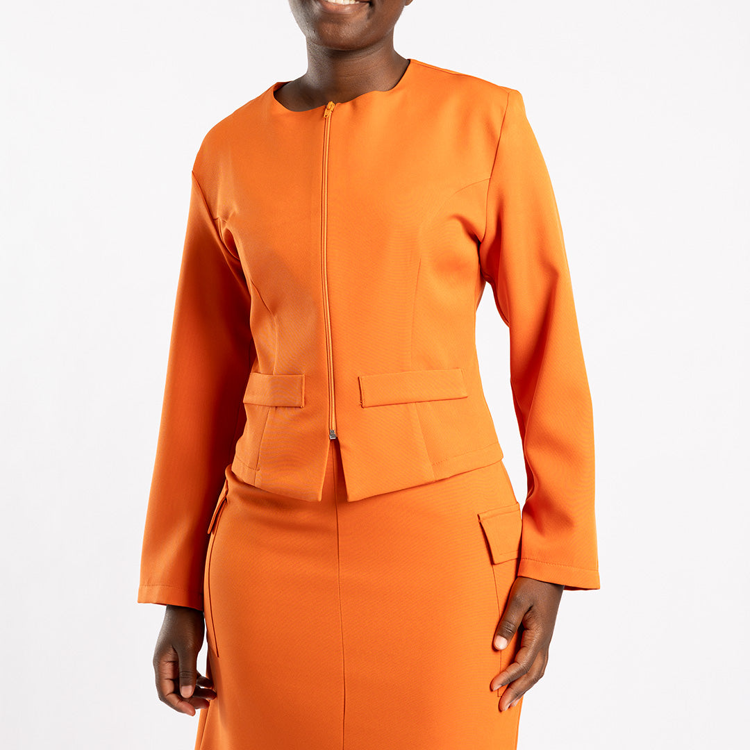 Alora Ladies Rust Jacket