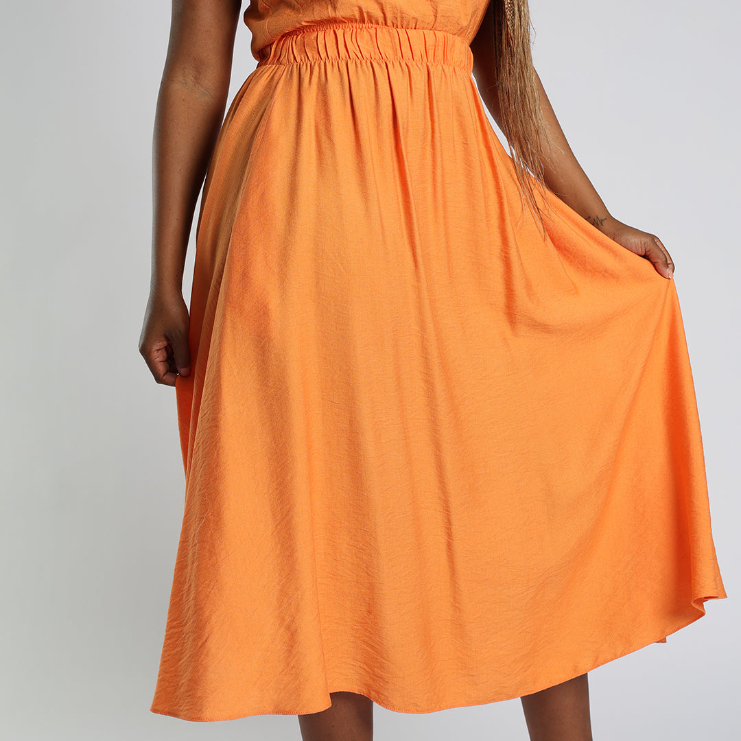 Alora Ladies Orange Skirt