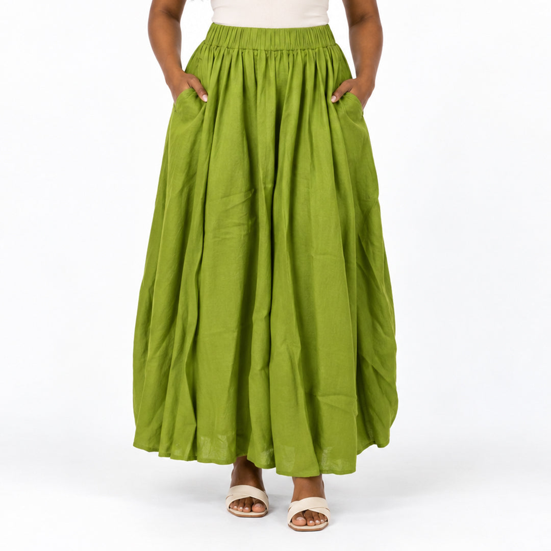 Alora Ladies Chartuse Skirt