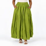 Alora Ladies Chartuse Skirt