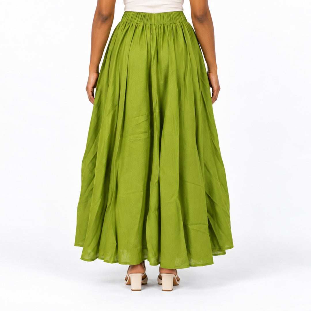 Alora Ladies Chartuse Skirt