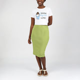 Alora Ladies Blk/Chartuse 2pk Skirt