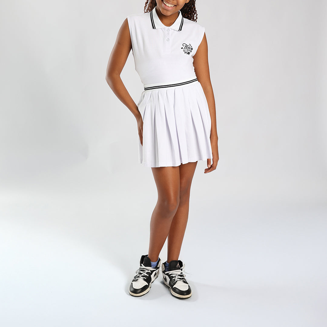 TRB Girls White Skirt