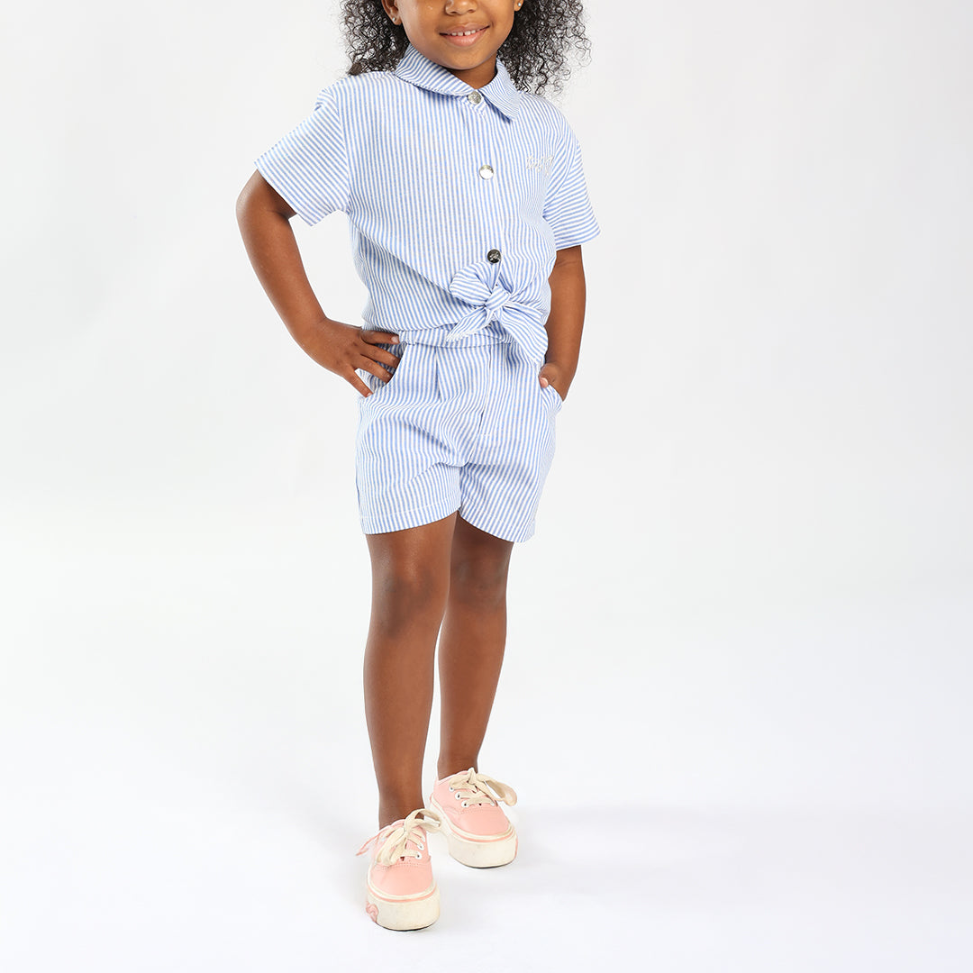 TRB Girls Blue/White Shirt