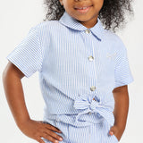 TRB Girls Blue/White Shirt