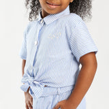 TRB Girls Blue/White Shirt