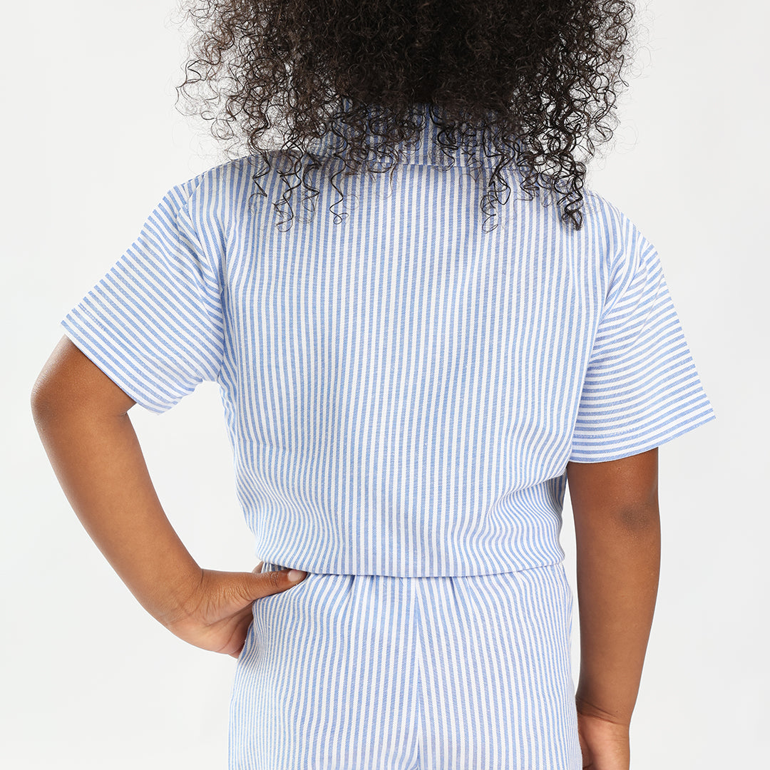 TRB Girls Blue/White Shirt