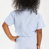 TRB Girls Blue/White Shirt