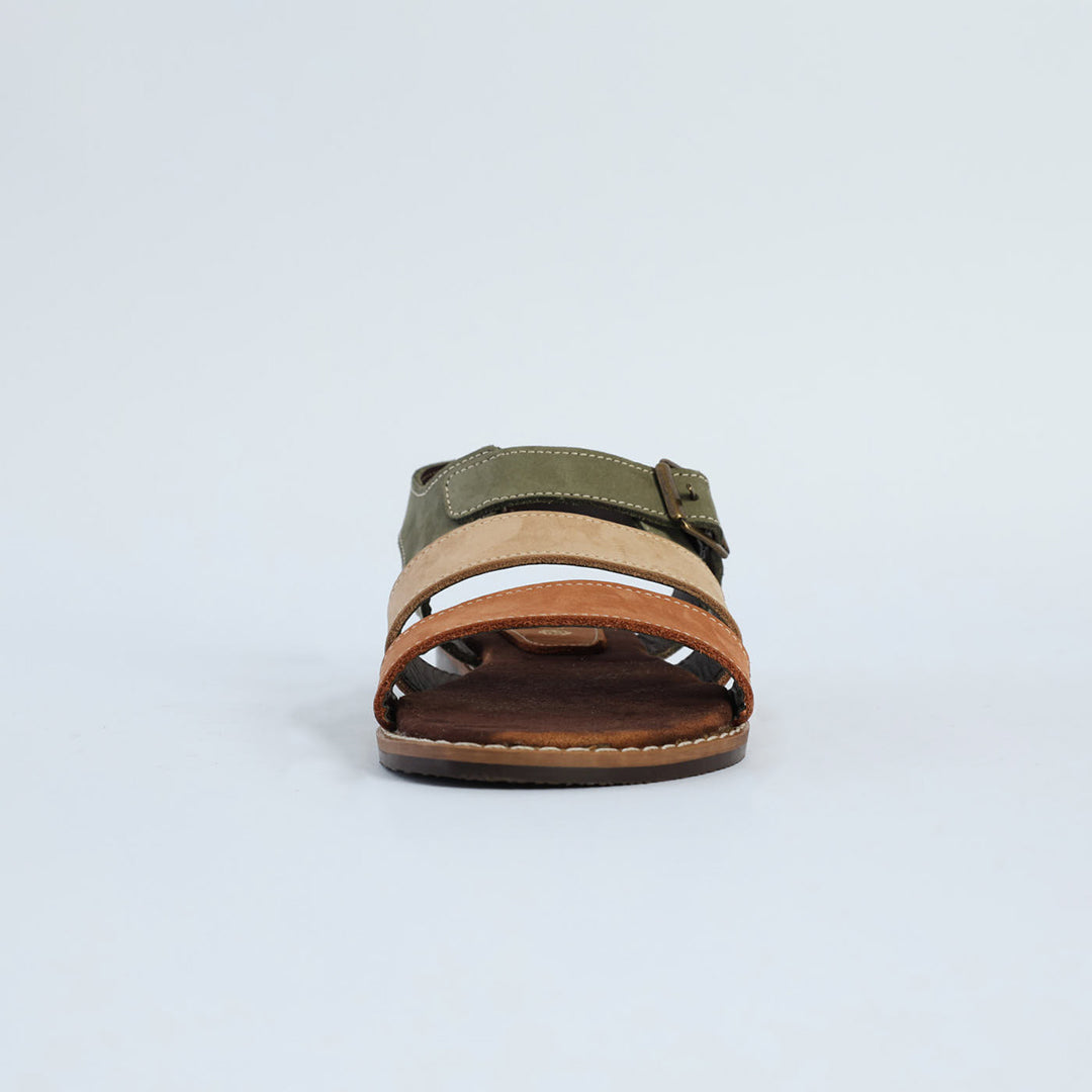 Suede Leather Strappy Sandal.