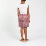 TRB Girls White/Pink Dress