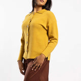 OCHRE LONG SLEEVE CARDIGAN