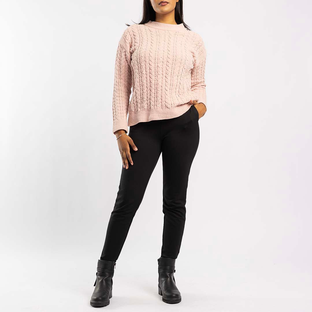 LONG SLEEVE JERSEY WITH PEARLS