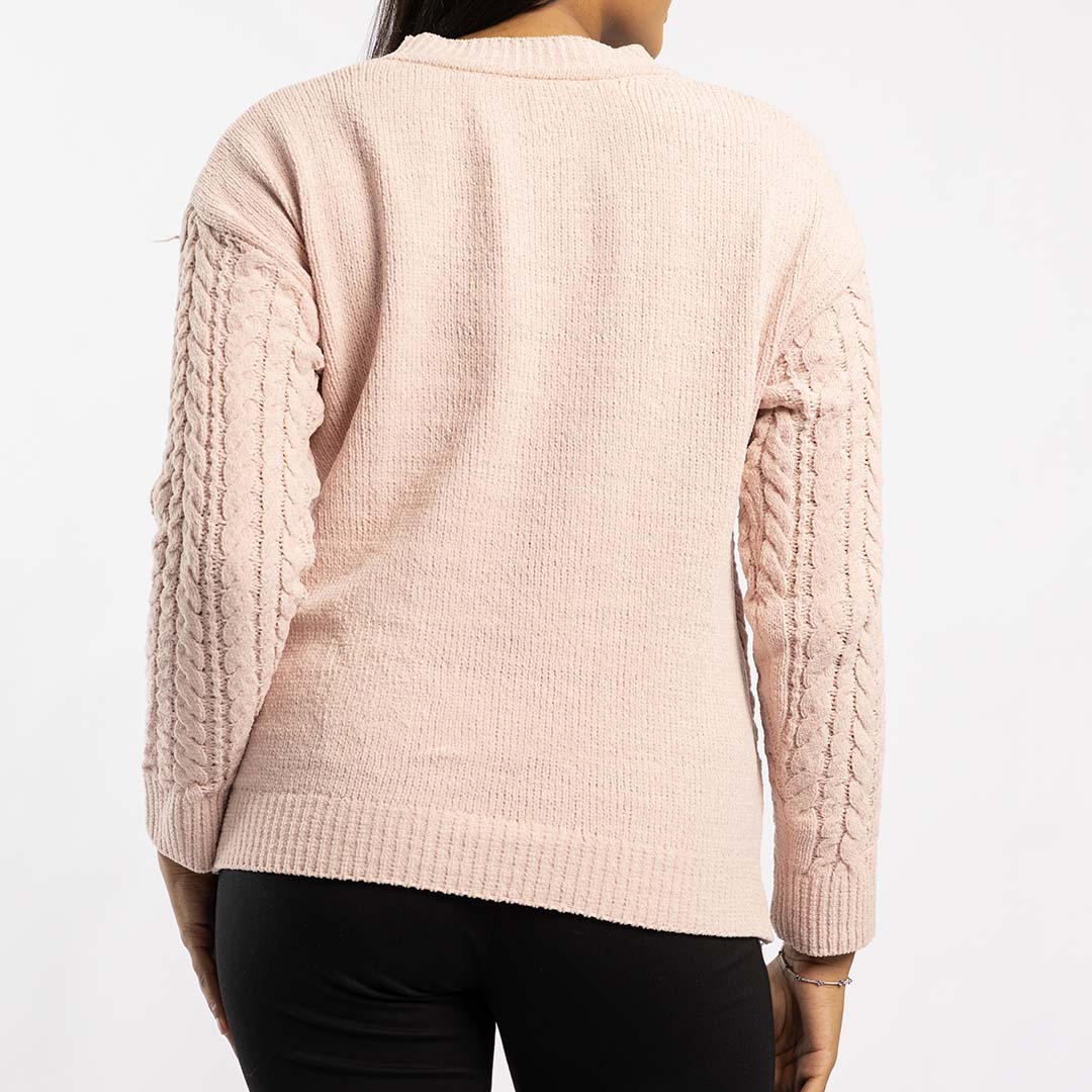 LONG SLEEVE JERSEY WITH PEARLS