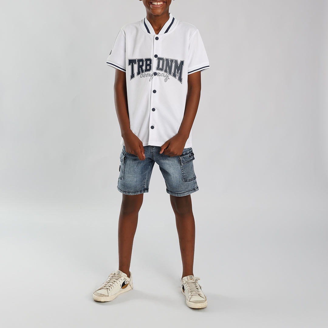 White Baseball Shirt