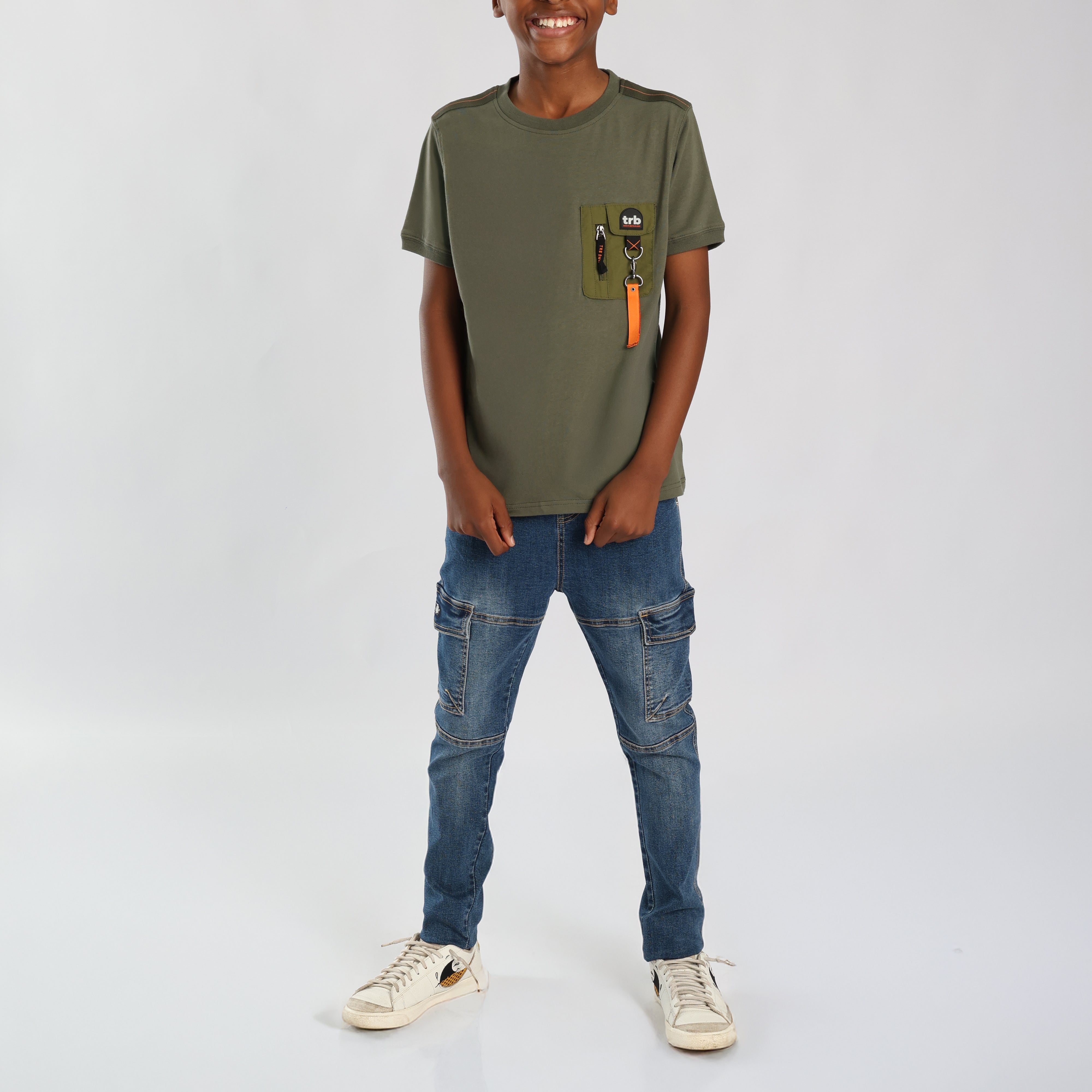 Olive Nylon T-shirt