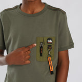 Olive Nylon T-shirt