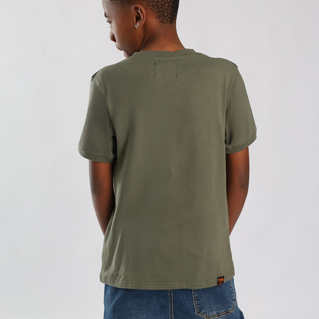 Olive Nylon T-shirt