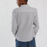 Navy/White Stripe Shirt