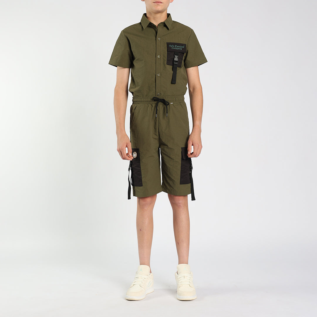 Olive Cargo Short