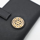 Clasp Wallet.Chain And Pu Strap.Round Ciarra Trim.