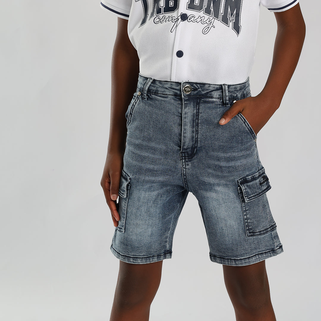Denim Cargo Short