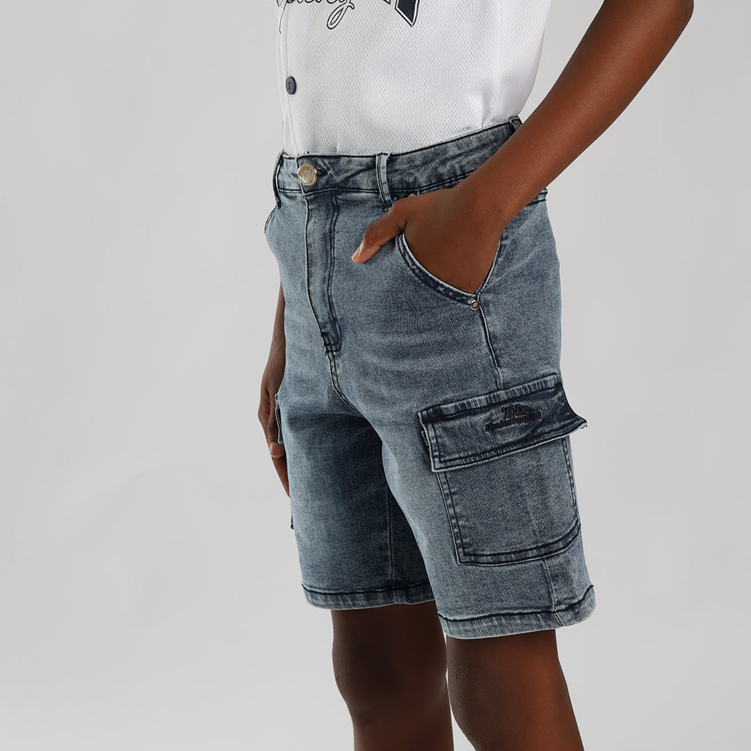 Denim Cargo Short