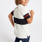 White Colour Block Golfer