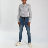 Denim Cargo Jogger