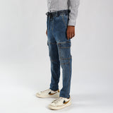 Denim Cargo Jogger
