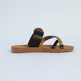 Thong Sandal.Tortoise Shell Trim. CIARRA Fashion Fusion
