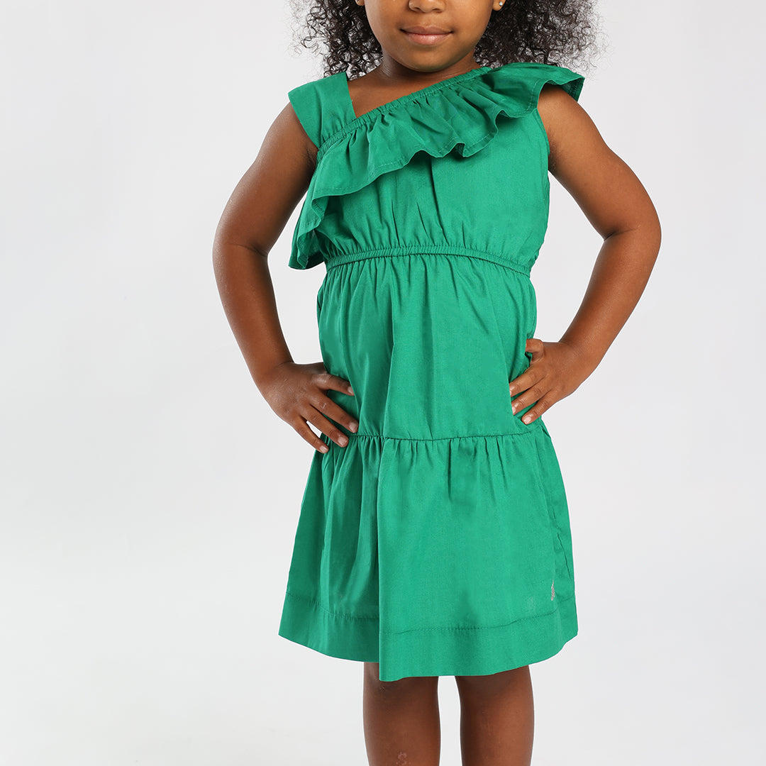 TRB GIRLS GREEN DRESS