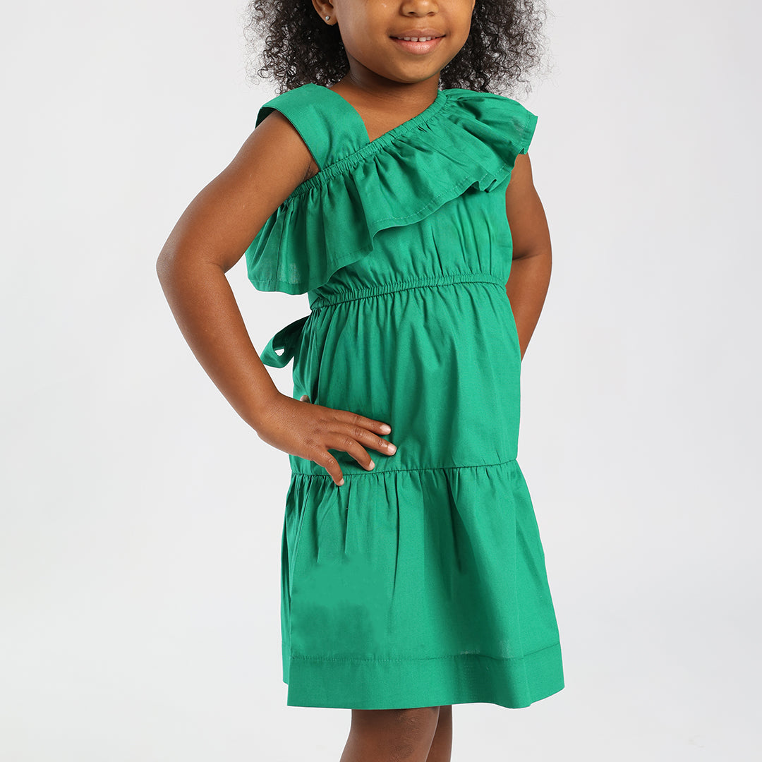 TRB GIRLS GREEN DRESS