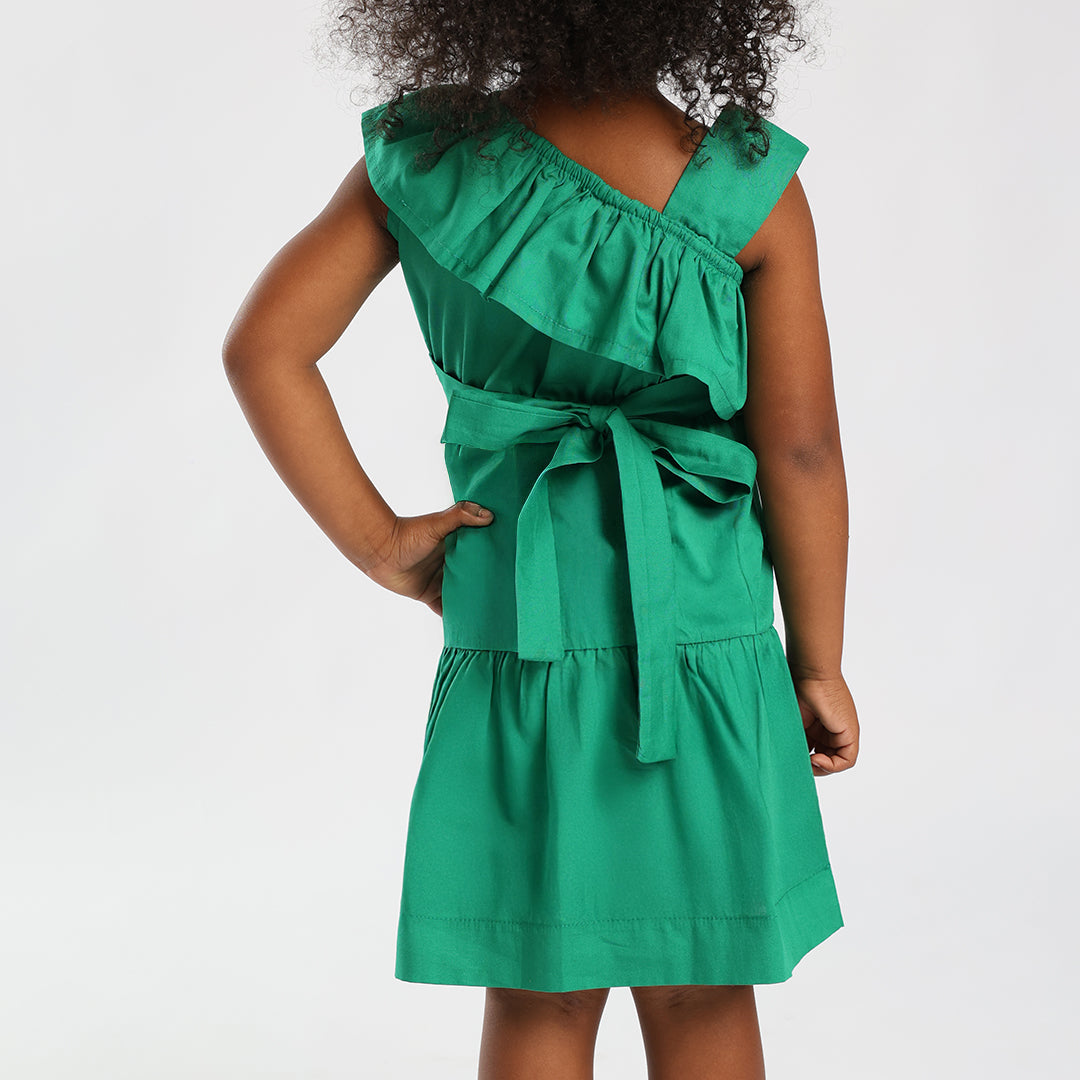 TRB GIRLS GREEN DRESS