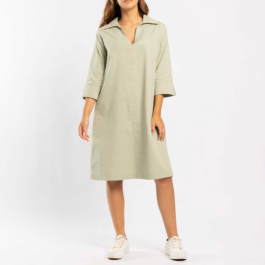 LONG SLEEVE SHIRT DRESS – Fashion Fusion