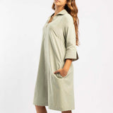 LONG SLEEVE SHIRT DRESS