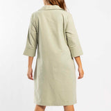 LONG SLEEVE SHIRT DRESS