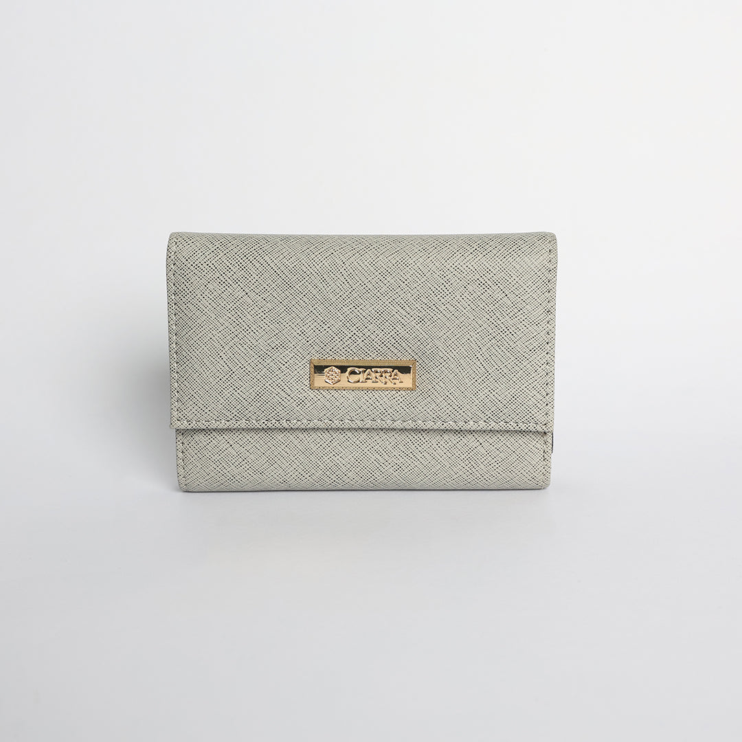 Mid Flap Wallet.Safiano.