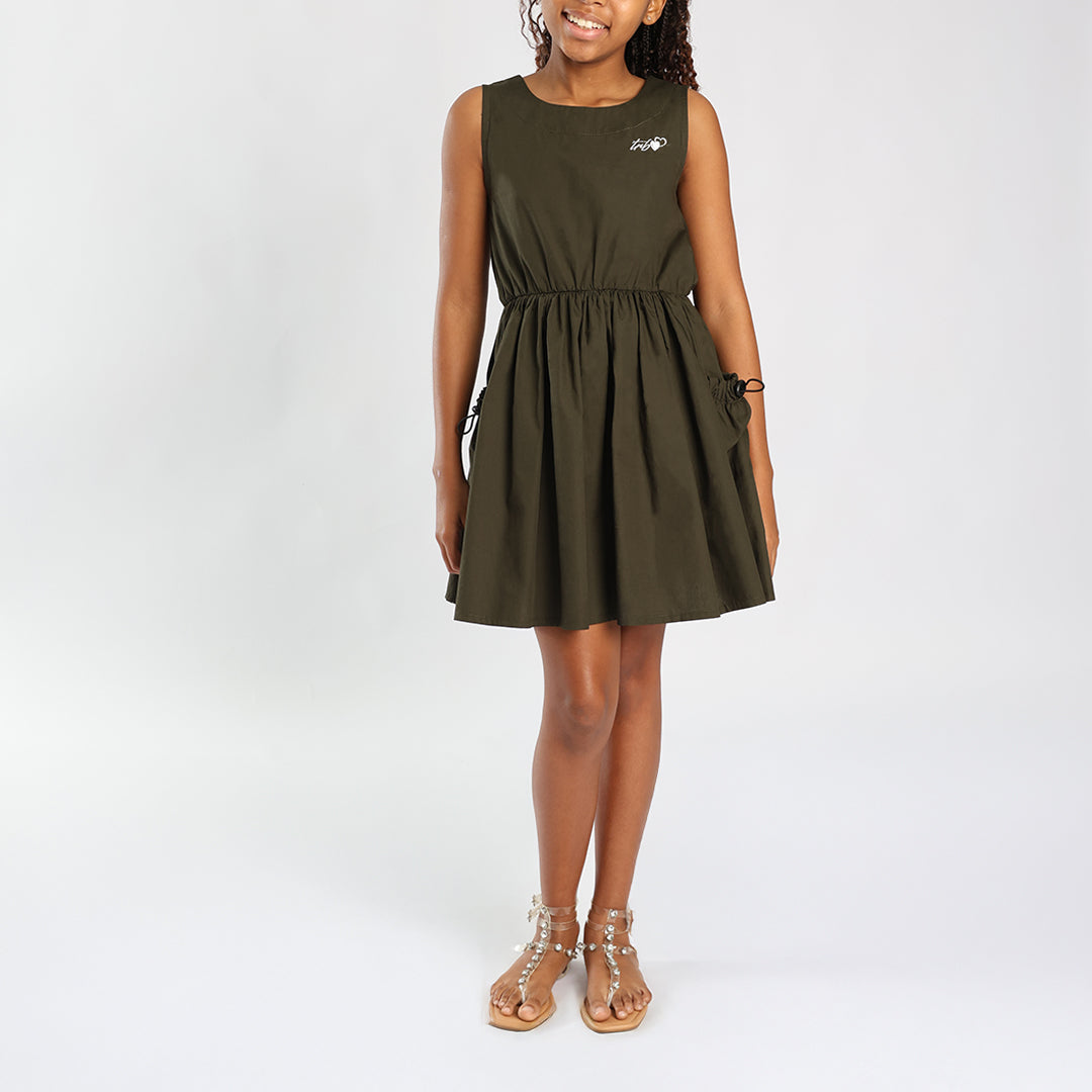 TRB GIRLS GREEN DRESS