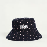 Aop Bucket Hat.Pink Heart Detail.