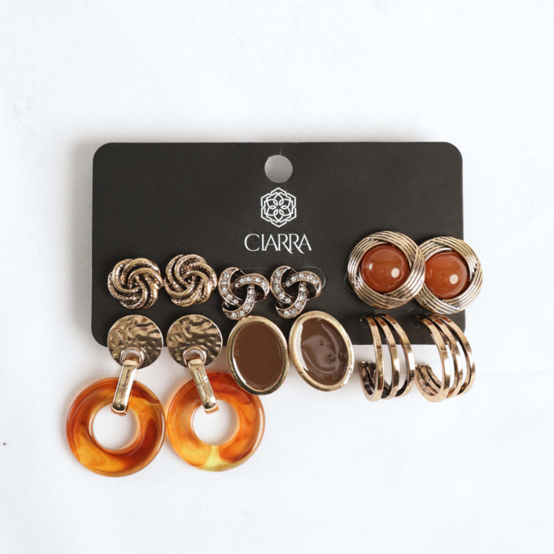 6 Pack Earring Set.