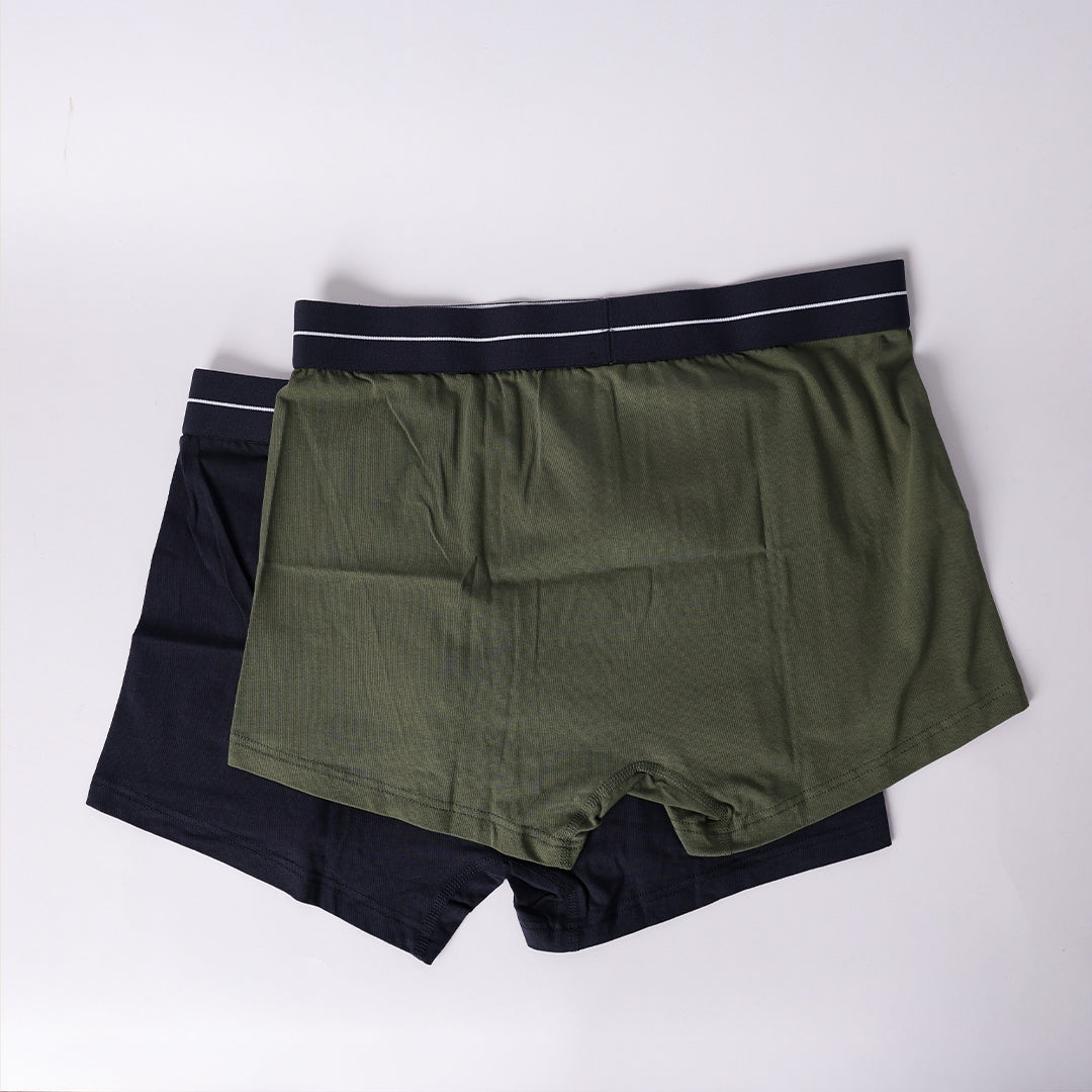 NAVY/FATIGUE 2 PACK KNITTED BOXERS
