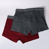 BURGUNDY/CHARCOAL MELANGE 2 PACK KNITTED BOXERS