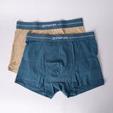 MALLARD BLUE/STONE  2 PACK KNITTED BOXERS