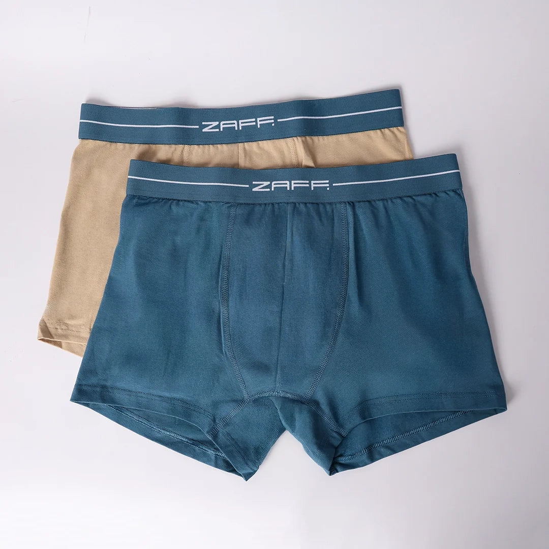 MALLARD BLUE/STONE  2 PACK KNITTED BOXERS