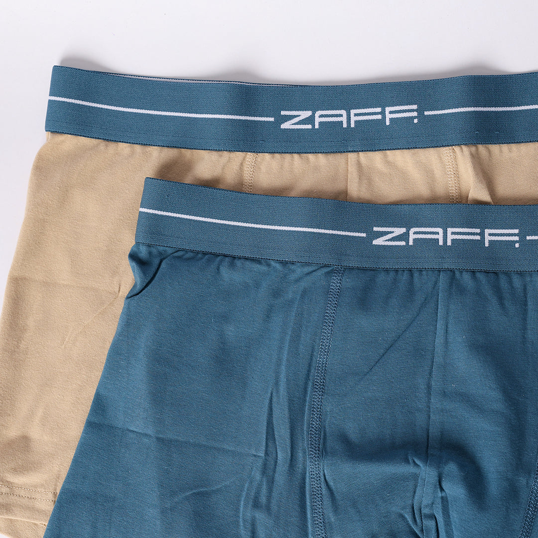 MALLARD BLUE/STONE  2 PACK KNITTED BOXERS