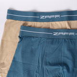 MALLARD BLUE/STONE  2 PACK KNITTED BOXERS
