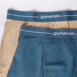 MALLARD BLUE/STONE  2 PACK KNITTED BOXERS