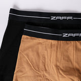BLACK/CAMEL 2 PACK KNITTED BOXERS