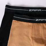 BLACK/CAMEL 2 PACK KNITTED BOXERS