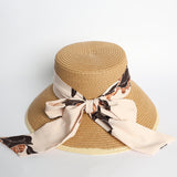 Tie Downturn Straw Sun Hat.